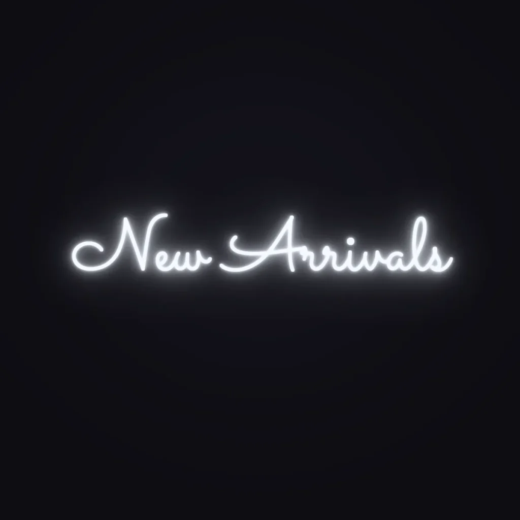 New Arrivals Neon Sign — White LED neon (design render)